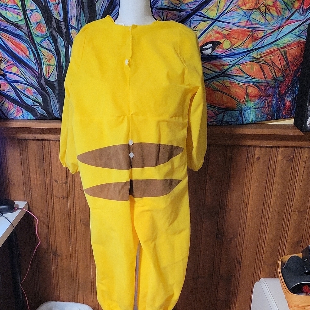Pokemon Yellow and Brown Kids Costume Size 7-8